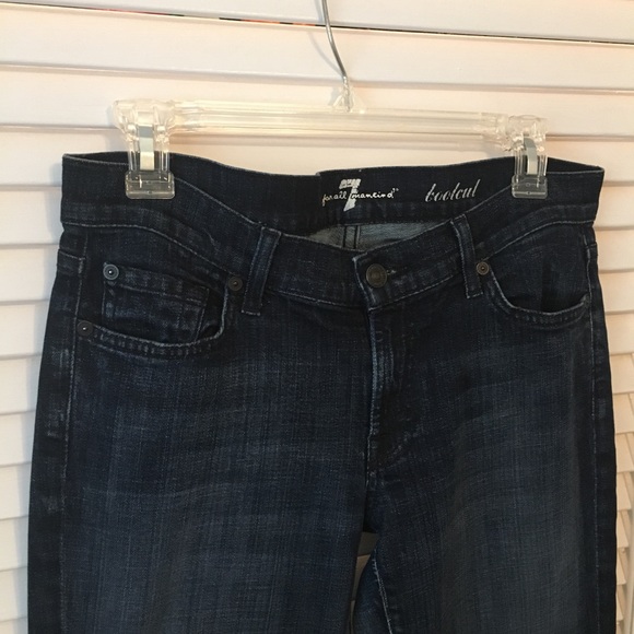 Dark Wash 7 For All Mankind Bootcut Jeans - Picture 3 of 6